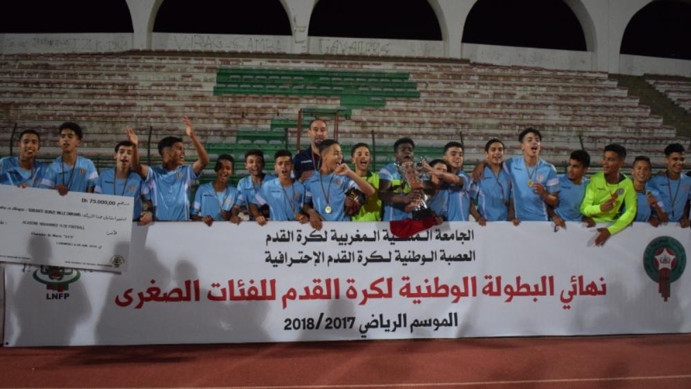 أكاديمية محمد السادس تتوج بلقب البطولة "لأقل من 15 سنة"