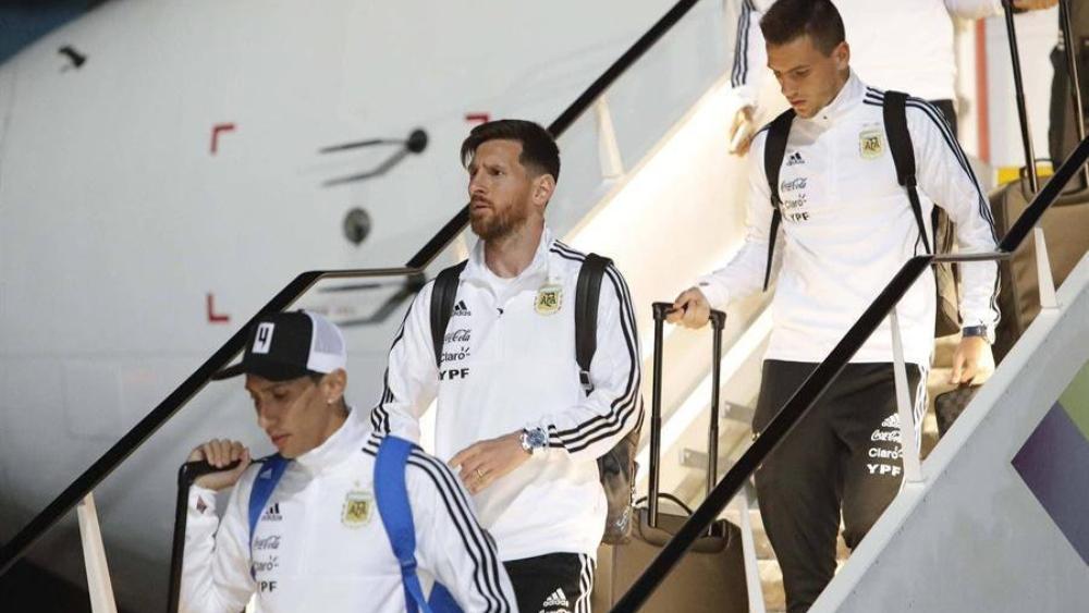 بعثة منتخب الأرجنتين تصل إلى روسيا