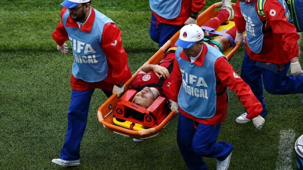 لاعب الدنمرك يغادر كأس العالم بسبب إصابة
