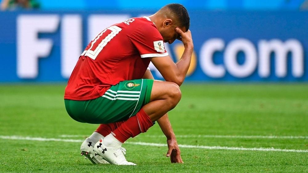 الجماهير المغربية تُنادي باسم عزيز بوحدوز