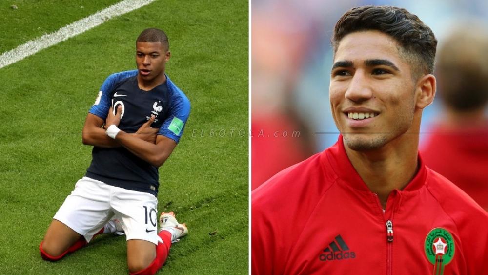 حكيمي ينافس مبابي ونجوم آخرين على جائزة "الفتى الذهبي 2018"