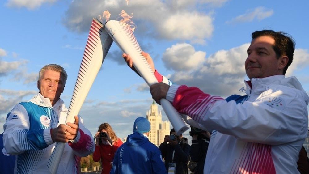 شعلة الألعاب الجامعية الشتوية 2019 تجوب شوارع موسكو