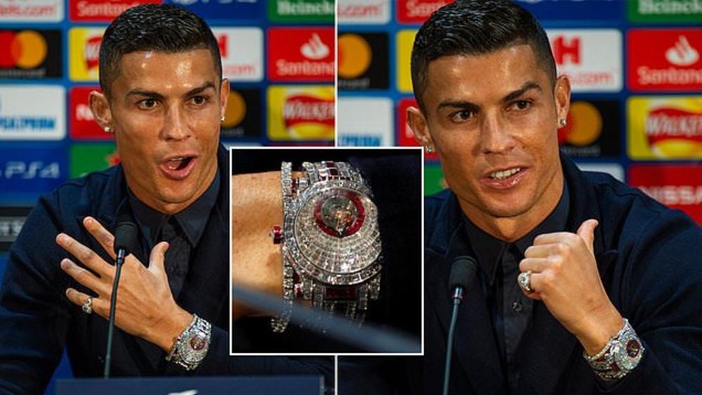ساعة رونالدو تجذب الأنظار قبل لقاء القمة