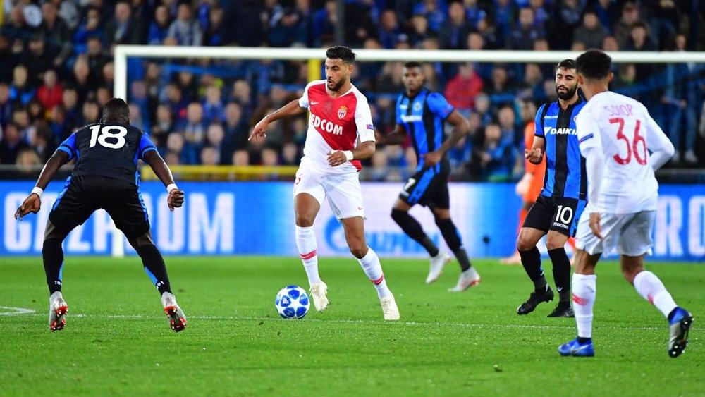 أيت بناصر أساسي مع موناكو في دوري الأبطال