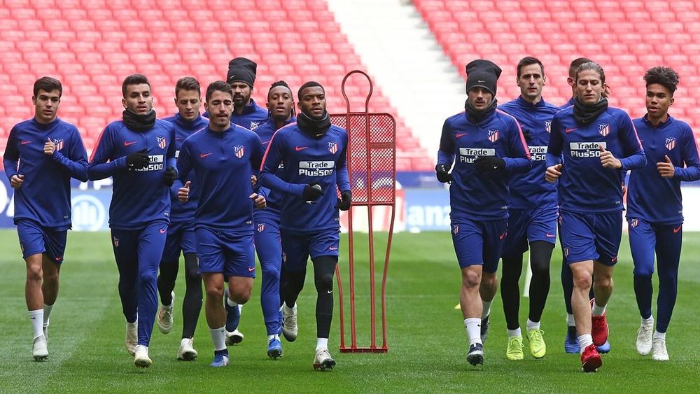 الأتلتيكو يواصل استعداداته للقاء القمة أمام برشلونة