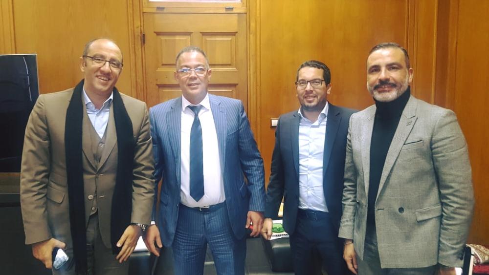 لقجع يستقبل المكتب المديري لنادي الرجاء الرياضي