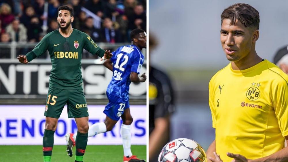 أيت بناصر وحكيمي أساسيان في لقاء موناكو ودورتموند