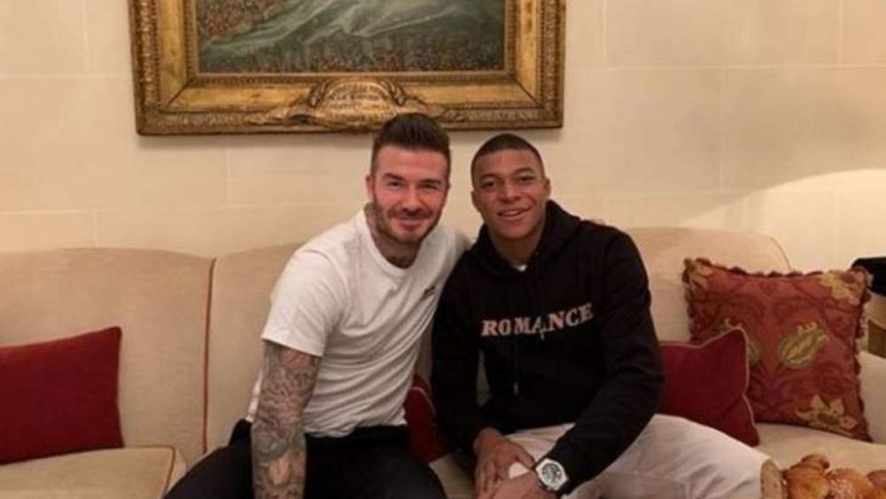 وصلة غزل بين بيكهام ومبابي في باريس