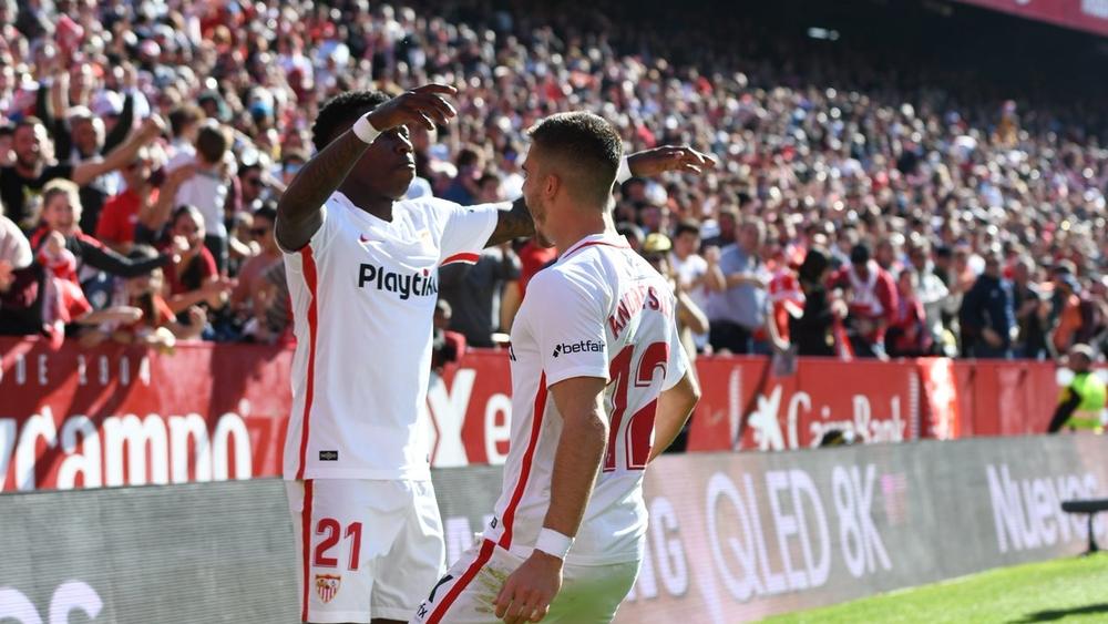 إشبيلية يسحق ليفانتي ويرتقي للمركز الثالث مؤقتاً