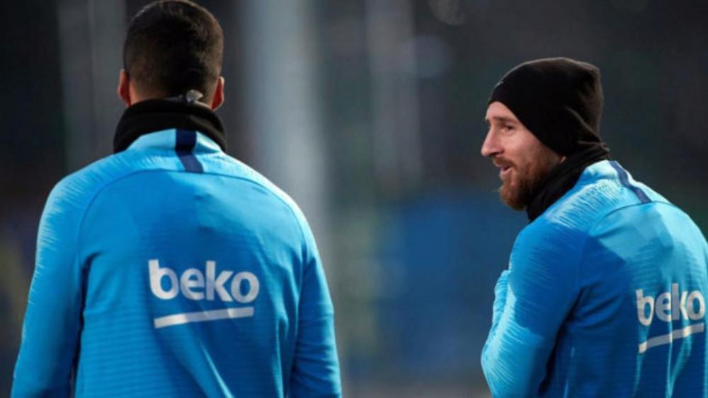 ميسي وديمبيلي يُشاركان في الحصة التدريبية لبرشلونة