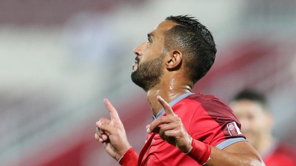 بنعطية يتفاعل مع أول هدف له في دوري نجوم قطر