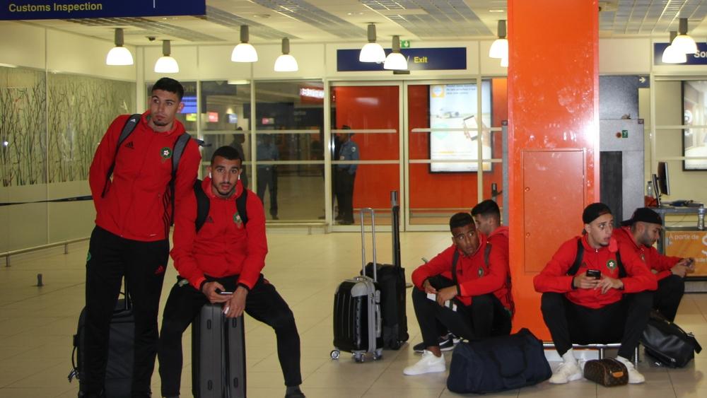 بعثة المنتخب الوطني الأولمبي تحل بكينشاسا استعدادا لمواجهة الكونغو