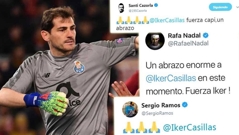 مشاهير ونجوم العالم يساندون كاسياس في وعكته الصحية