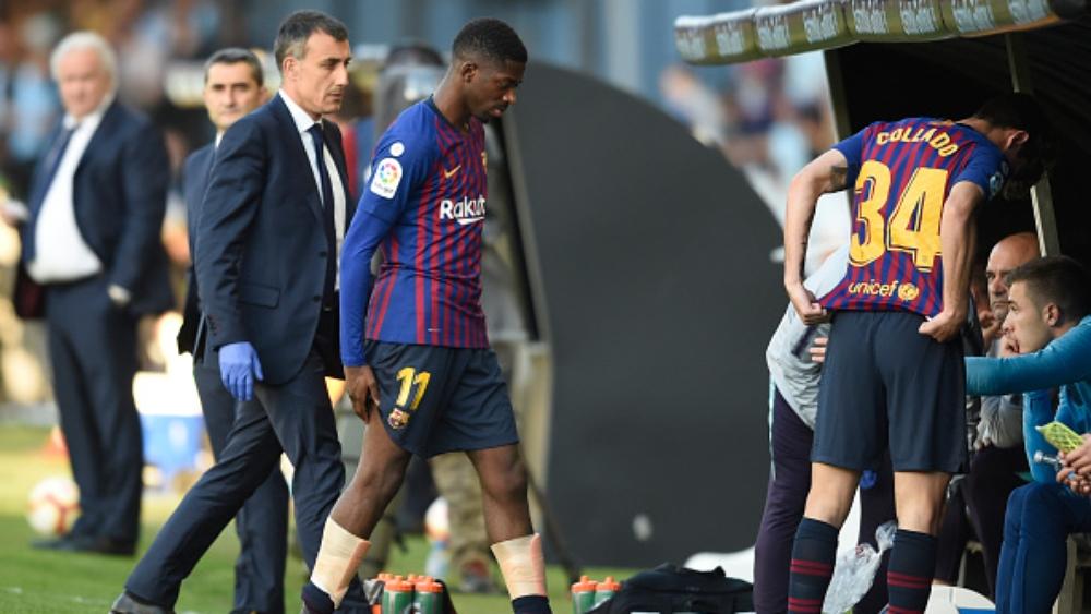 انتكاسة جديدة .. عثمان ديمبلي يغادر الملعب متأثرًا بالإصابة