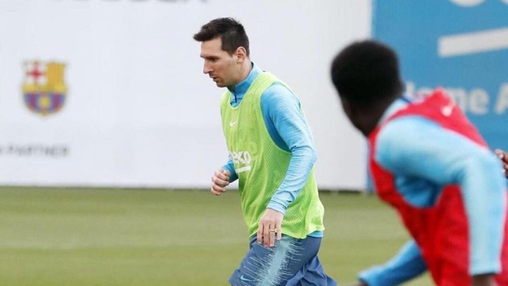 شاهد تدريبات برشلونة كما يراها ليونيل ميسي