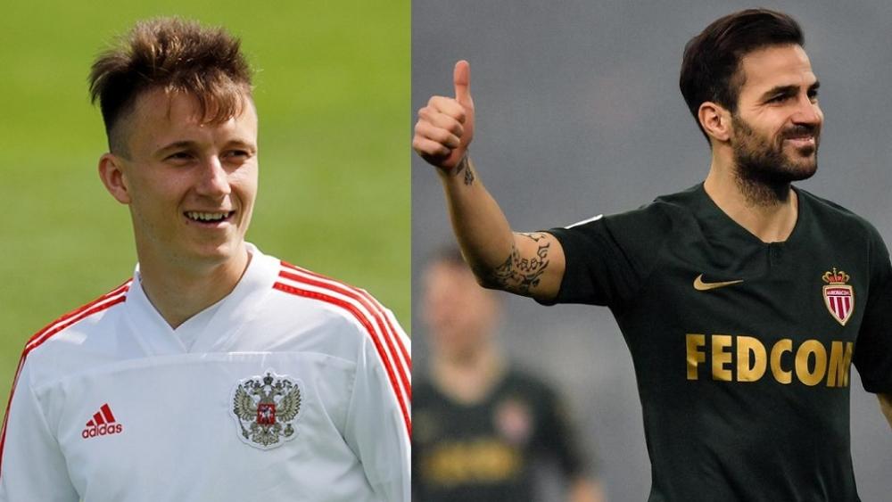 بطريقة ساخرة.. فابريغاس يمازح لاعب منتخب روسيا بعد الفوز 9-0