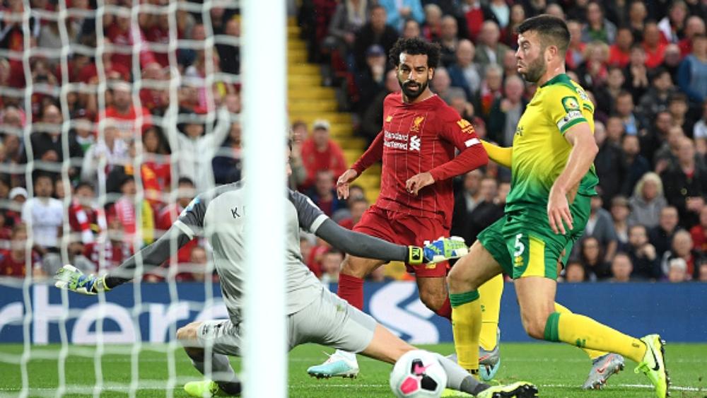 صلاح يسجل .. وليفربول يوجه تحذيرًا برباعية في نورويتش