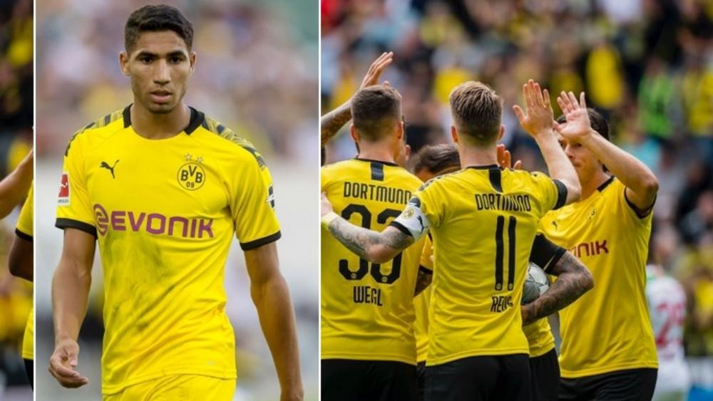 حكيمي يُشارك كبديل في انتصار دورتموند بخماسية في بداية البوندسليجا