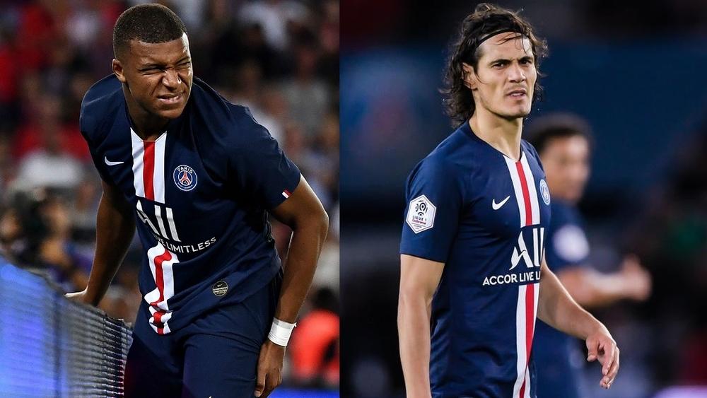باريس سان جرمان يعلن غياب مبابي لـ 4 أسابيع وكافاني لـ 3 أسابيع