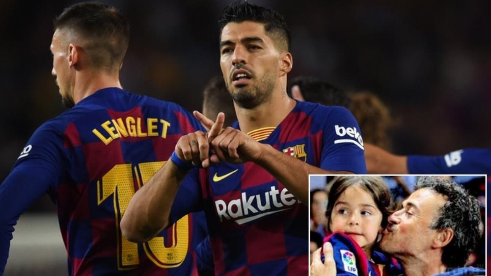 سواريز يحتفل بهدفه على فالنسيا تكريمًا لإبنة إنريكي "الراحلة"