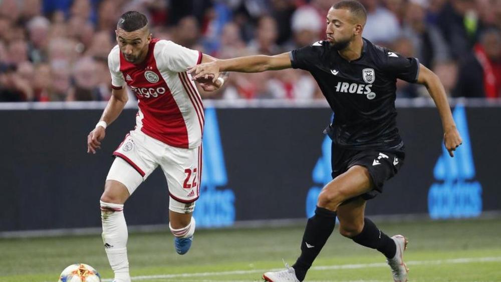 زياش رسمي ومزراوي غائب في مباراة أياكس وليل