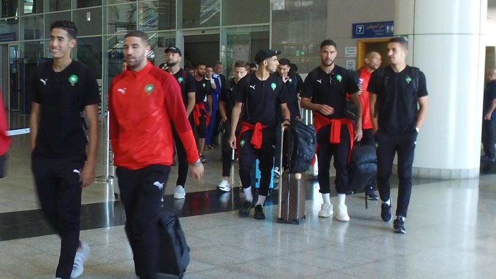 المنتخب الوطني يحط الرحال في وجدة استعدادا لودية ليبيا