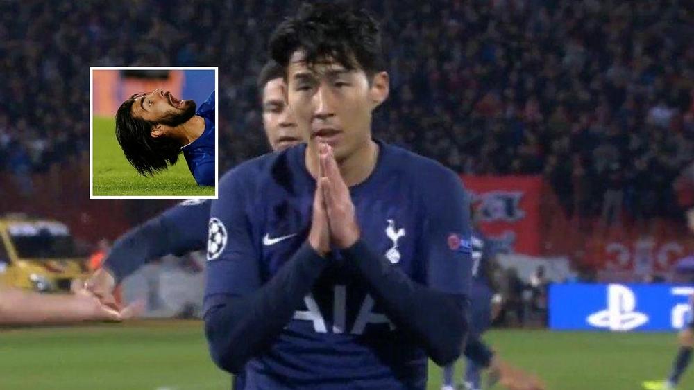 توتنهام يفوز بـ"رباعية".. وسون يخطف الأنظار بإشارة "طلب الاعتذار" من أندري غوميز