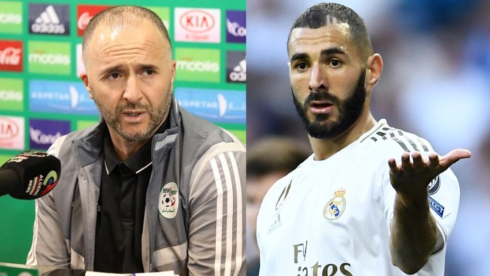 بلماضي ردا عن إمكانية لعب بنزيما مع منتخب الجزائر: "حاليا لدي بونجاح وسليماني..."