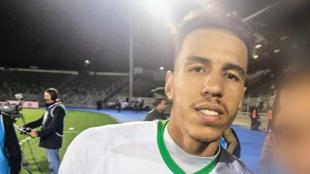 جمال حركاس بعد أن سجل في مرمى مولودية وجدة بالخطأ خلال "ديربي الشرق"..يردد: "الله غالب"