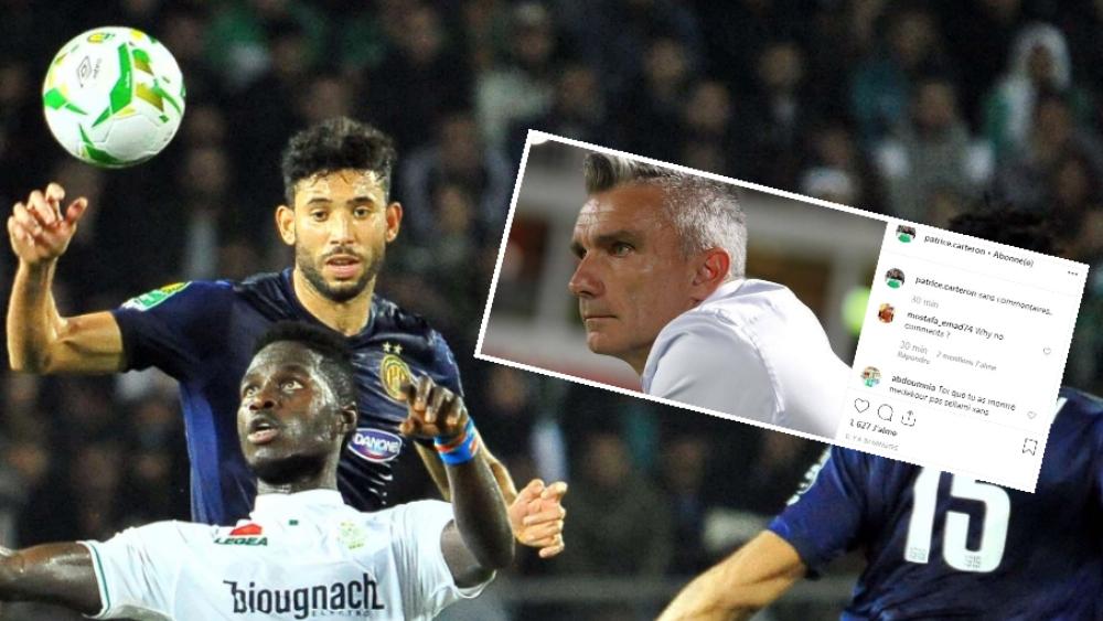 كارتيرون بعد هزيمة الرجاء: "بدون تعليق"..والجماهير الرجاوية ترد: "التركيبة البشرية الحالية مِن إختيارك أنت"