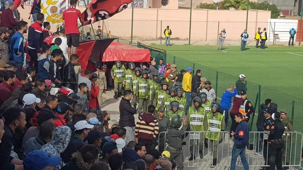 الأمن يلقي القبض على عدد من المشتبهين في أعمال شغب مباراة شباب بنجرير و الكوكب المراكشي