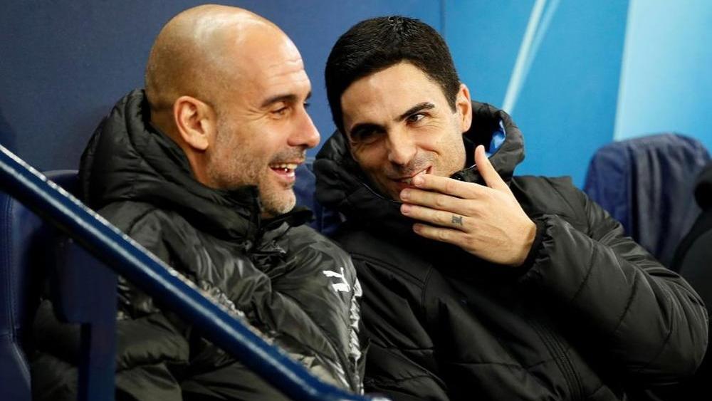 جوارديولا يؤكد وجود اتصالات بين أرتيتا وآرسنال