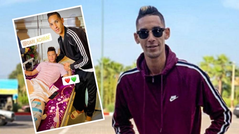 بدر بانون يزور أشرف داري بعد إجرائه للعملية الجراحية