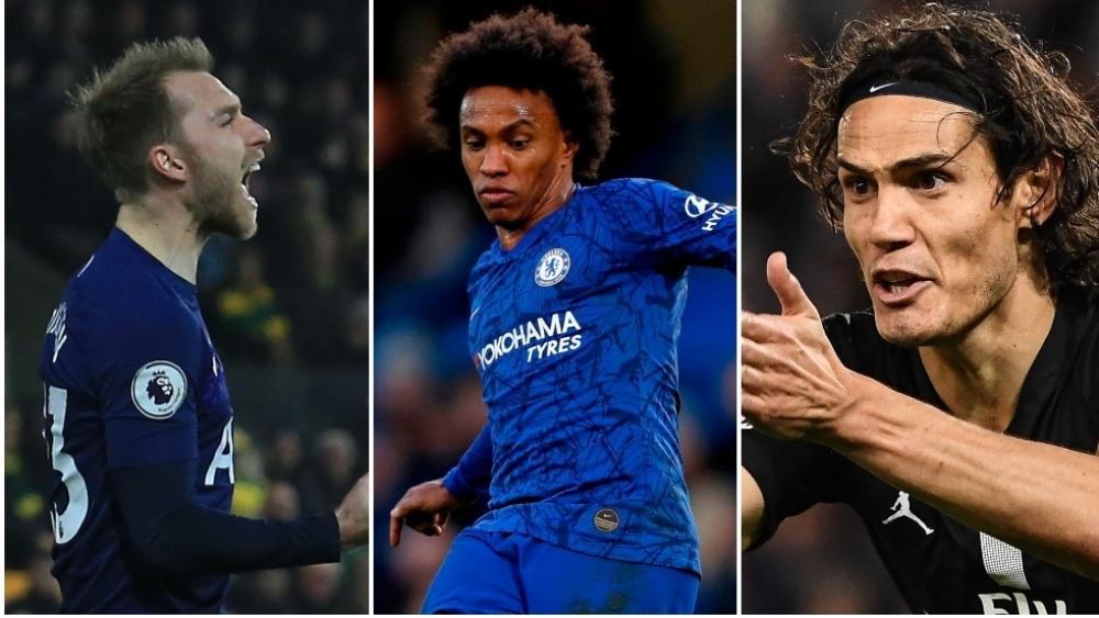 كافاني وإيركسن .. ونجوم يحق لهم التفاوض مع أندية أخرى في يناير