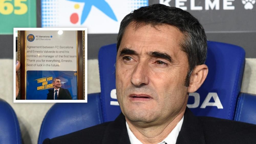 مشجعة لبرشلونة من فرحتها احتفظت بخبر إقالة "فالفيردي" في برواز