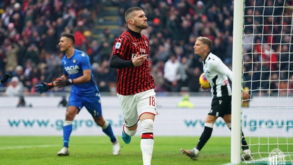 ريبيتش يقود ميلان لتحقيق انتصار مثير على أودينيزي