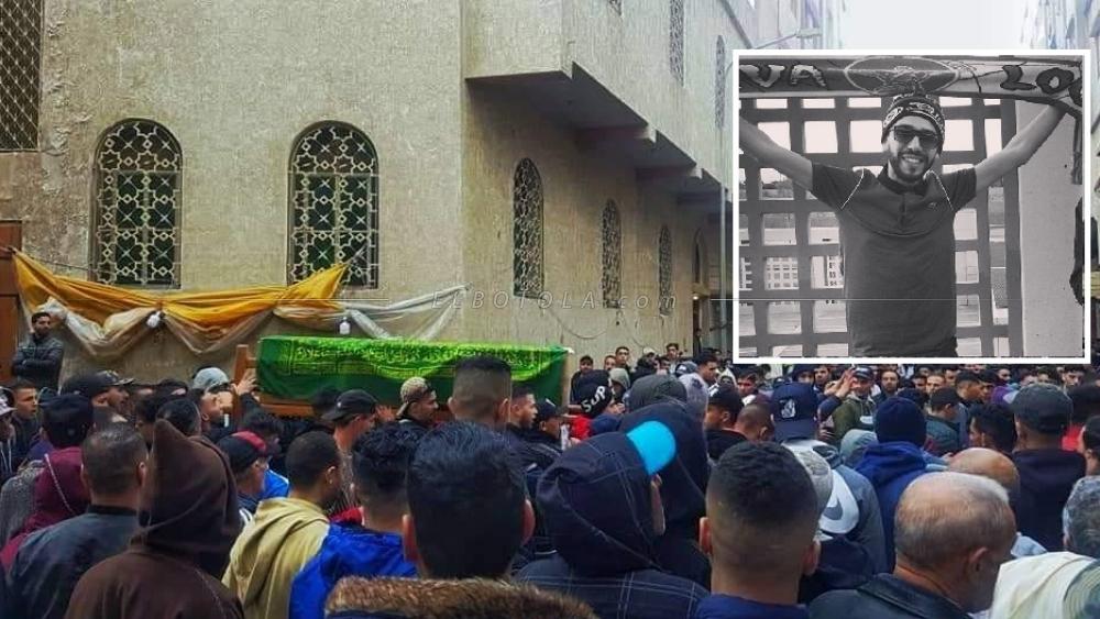 جماهير اتحاد طنجة تشيع جثمان المشجع "أيوب" الذي قضى في حادثة سير أثناء عودته من أكادير