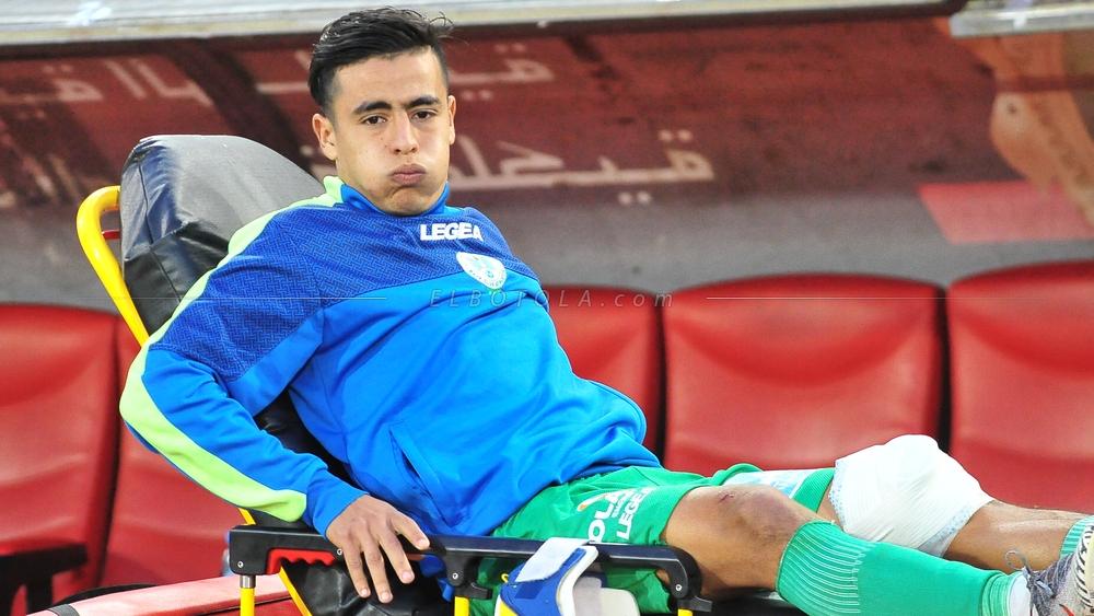 خاص/ جبرون يغيب عن الرجاء لمدة شهر بعد تعرضة لكدمة "قوية" على مستوى الركبة