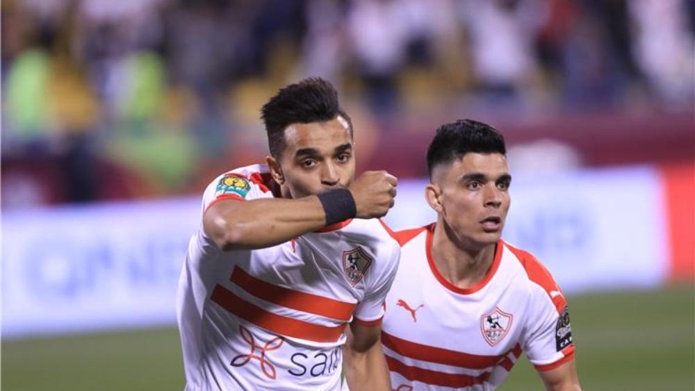 ثنائية "بنشرقي" تمزق شباك "الترجي" وتتوج الزمالك بالسوبر الأفريقي