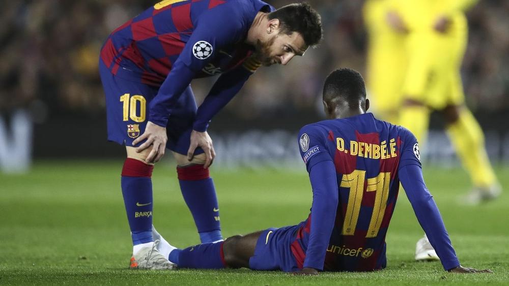 برشلونة متهم بالتسبب في توالي "إصابات" ديمبيلي