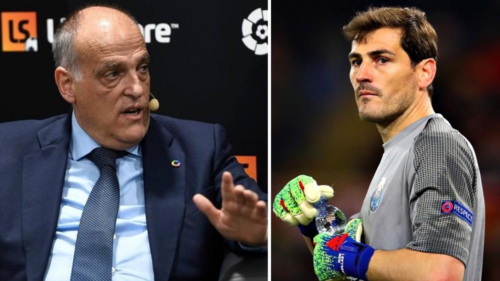 كاسياس يقترح حلا لإنهاء الموسم.. ورئيس 'الليغا' يرد عليه: "وماذا عن العقود التلفزيونية وعقود اللاعبين التي تمثل مليارات اليوروهات؟"