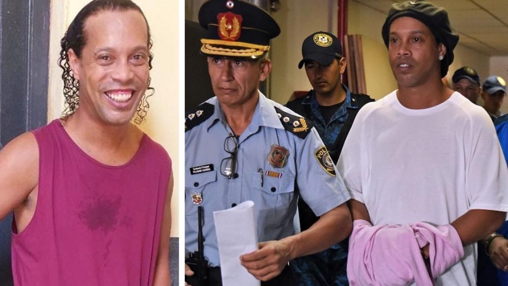 رونالدينيو يُكمل شهره الأول داخل السجن.. خاض مباراة مع السجناء واحتفل بعيد ميلاده الـ40 خلف القضبان!