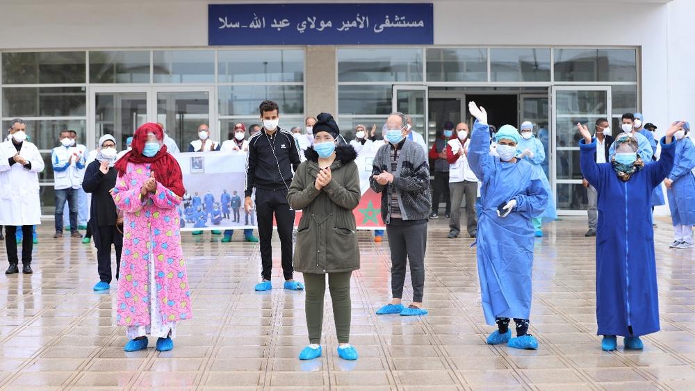 سبع حالات شفاء من فيروس كورونا تغادر مستشفى الأمير مولاي عبد الله بسلا و المتعافون يعبرون عن شكرهم وامتنانهم للأطقم الطبية والتمريضية