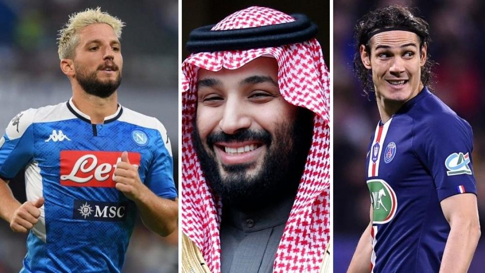 نيوكاسل في "حلته السعودية" يسعى للتعاقد مع كافاني وميرتنز