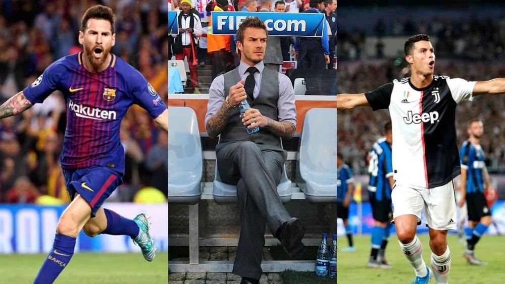 بيكهام: "رونالدو ليس في نفس مستوى ميسي"