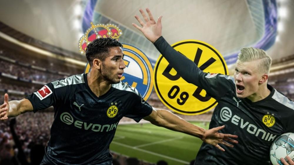 موقع "ديفينسا سنترال" المدريدي: "دورتموند سيوافق على انتقال هالاند شرط حصوله على حكيمي و40 مليون يورو"