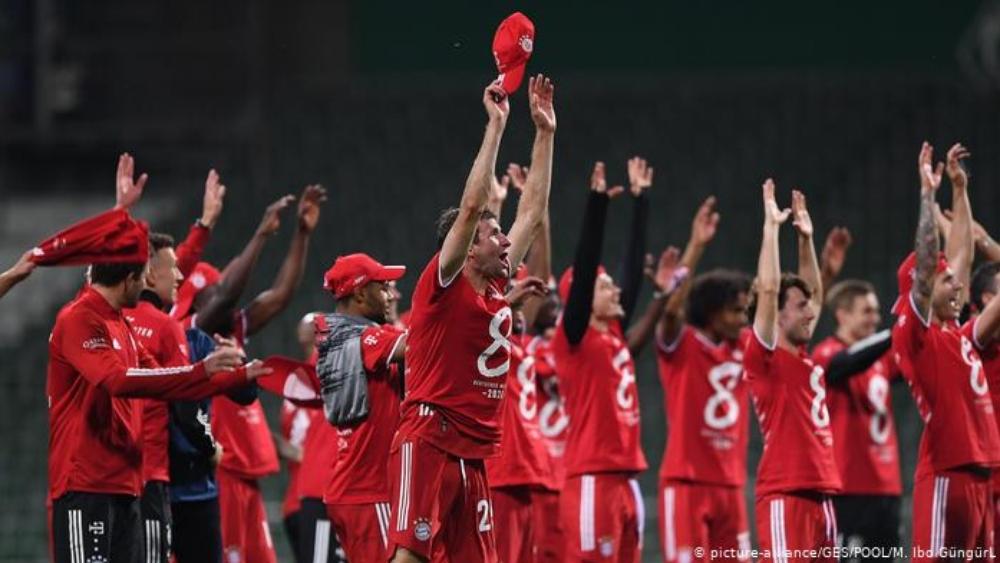 بايرن يفتقد الاحتفال الصاخب بعد التتويج بلقب البوندسليجا