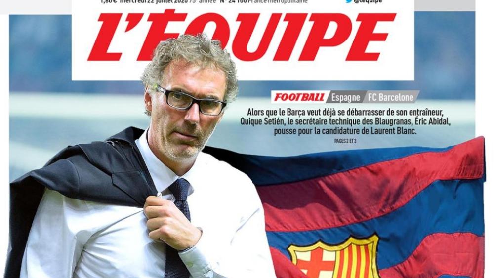 "ليكيب" | برشلونة يدرس "جديًا" خيار التعاقد مع لوران بلان