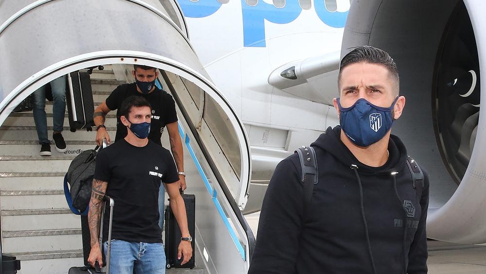 أتلتيكو مدريد يصل إلى لشبونة استعدادًا لمواجهة لايبزيج