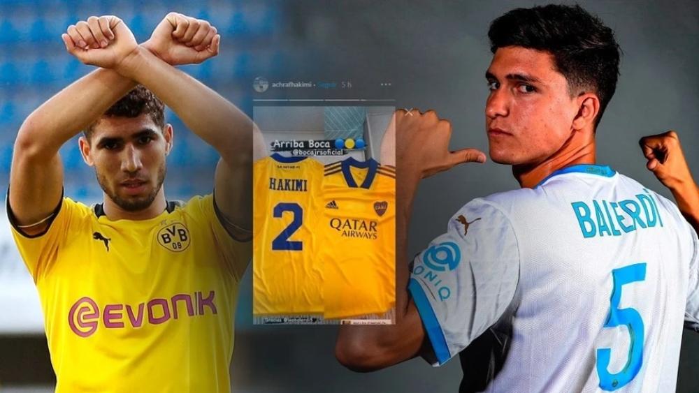 حكيمي ينشر صورةً لقميص "البوكا".. والإعلام الأرجنتيني يتساءل ما إذا كان سيلعب يومًا ما في الـ"بومبونيرا"!؟